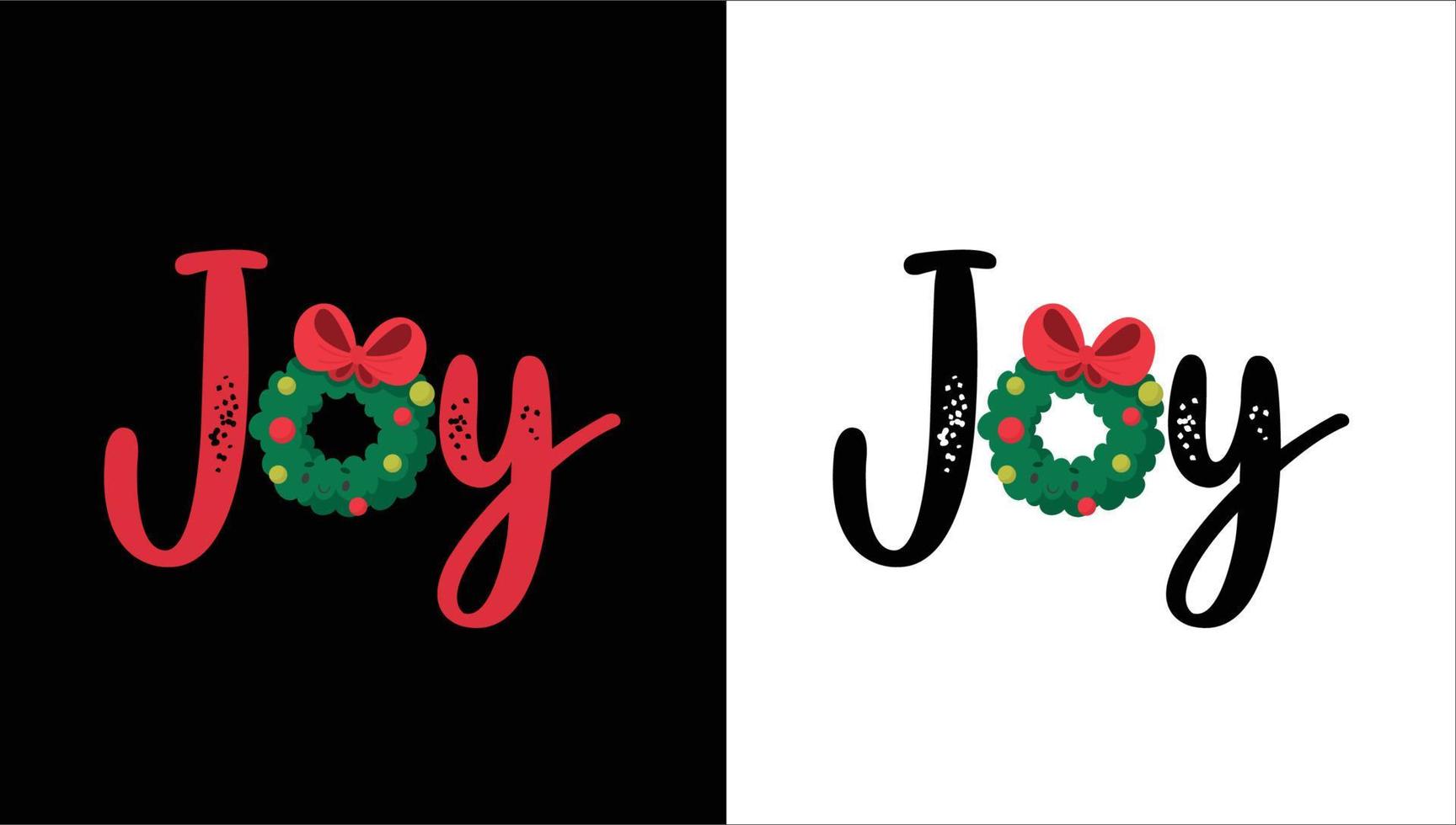 JOY Christmas Design vector