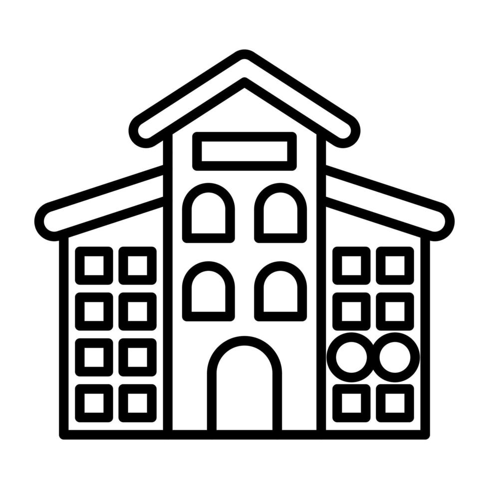 Apartments Line Icon vector