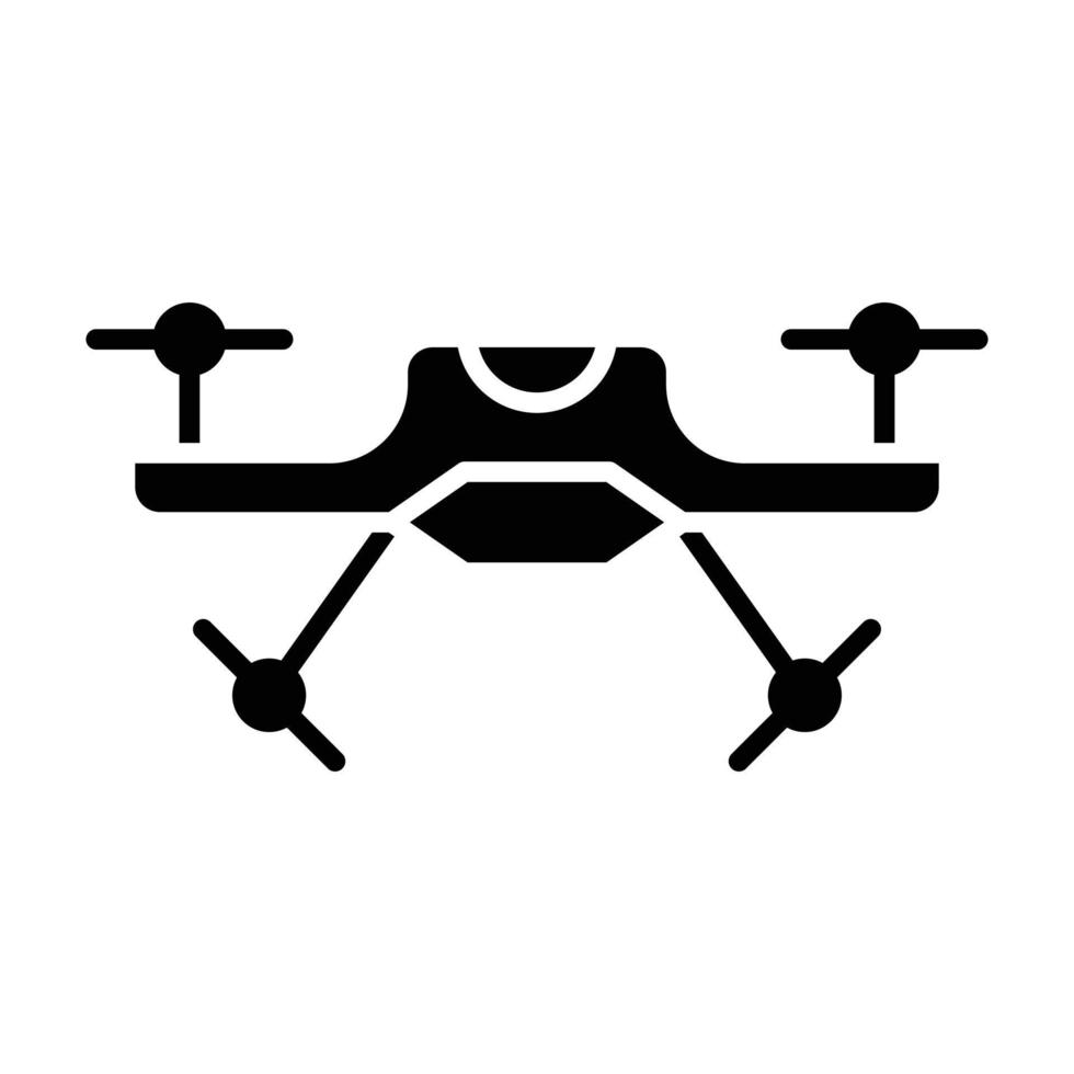 icono de glifo de drone vector