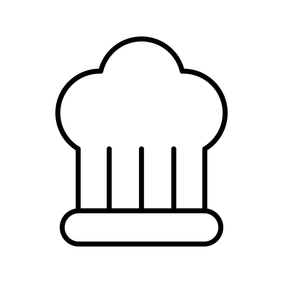 Chef Hat Line Icon vector