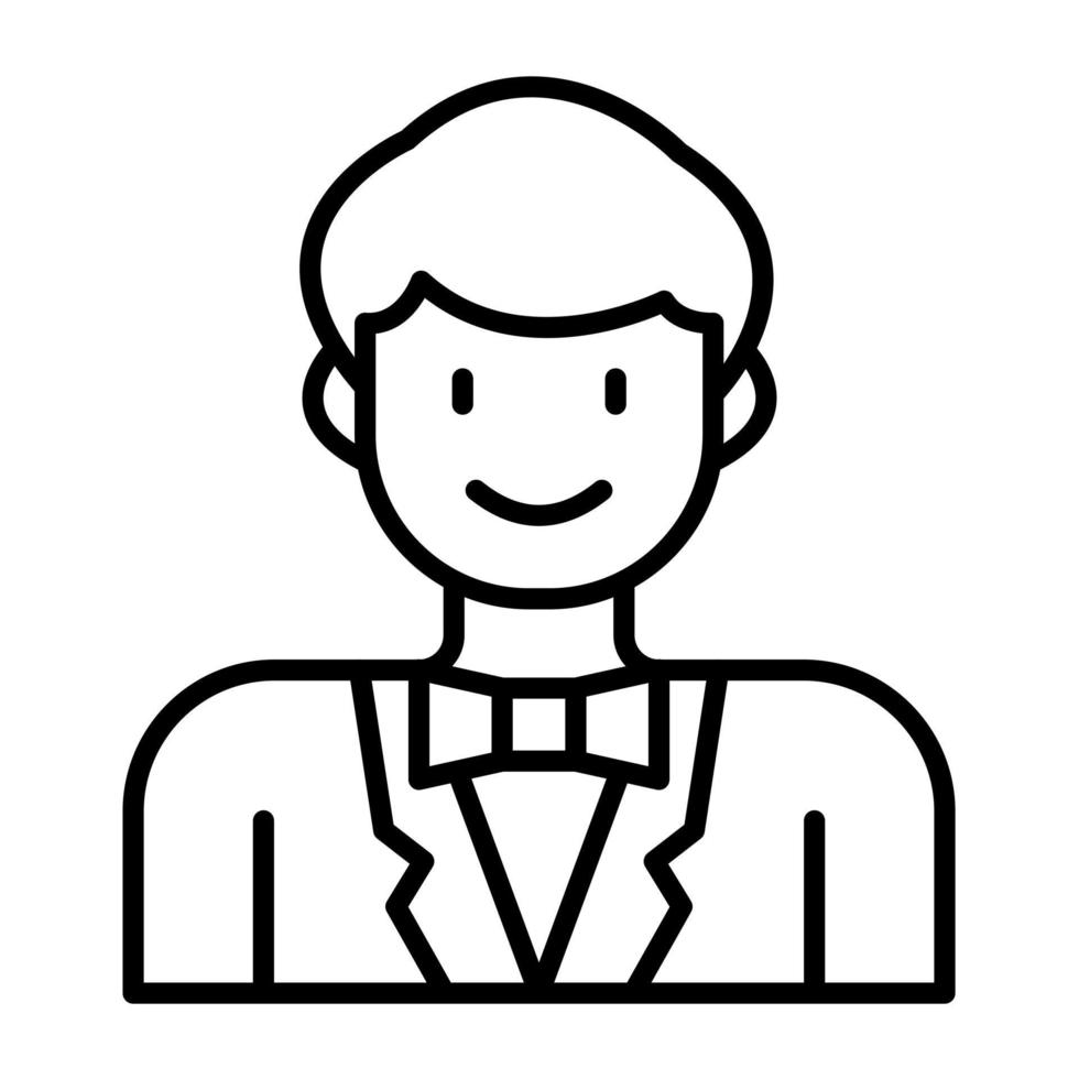 Actor Line Icon vector