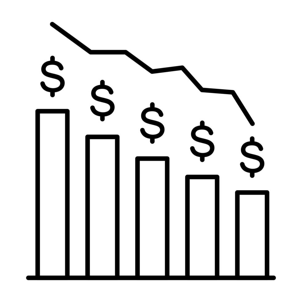 Crisis Line Icon vector