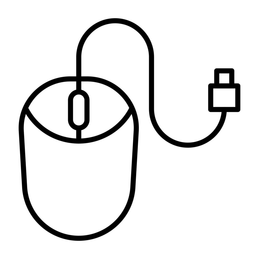 Mouse Line Icon vector