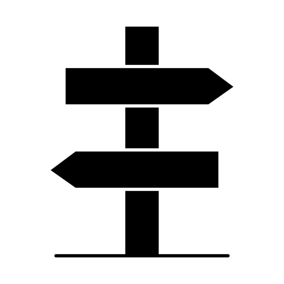 Post Sign Glyph Icon vector