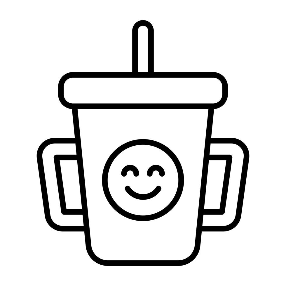 Milk Line Icon vector