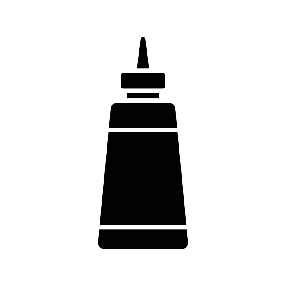 Ketchup Bottle Glyph Icon vector