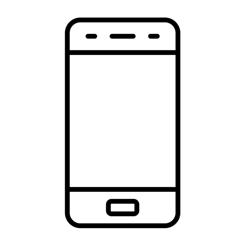 icono de línea de teléfono inteligente vector