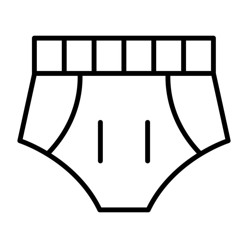 Swimming Trunks Line Icon vector