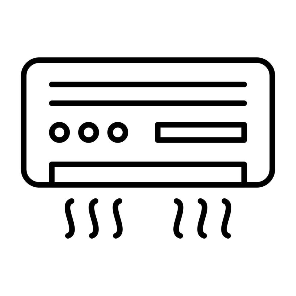 Air Conditioner Line Icon vector