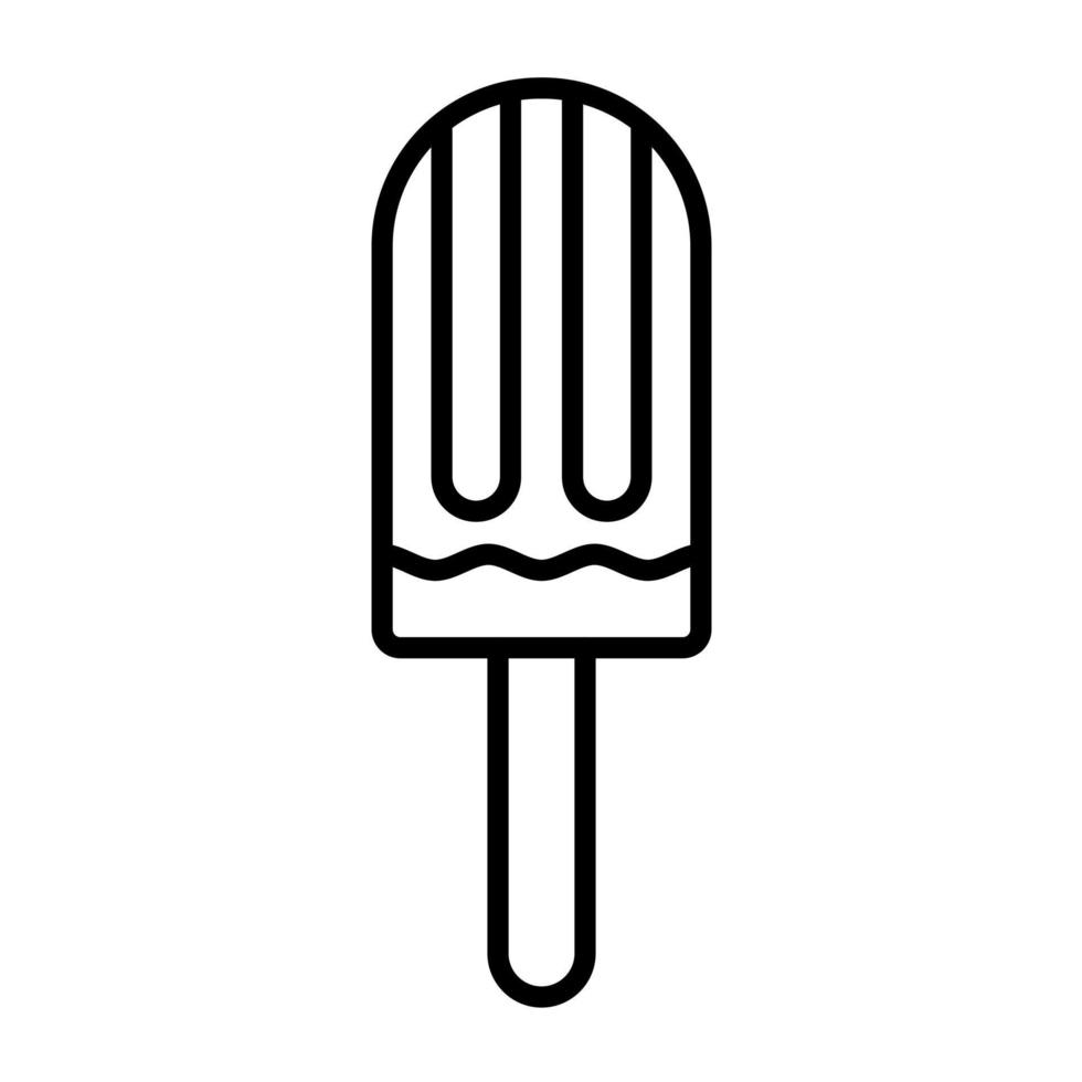 Popsicle Line Icon vector