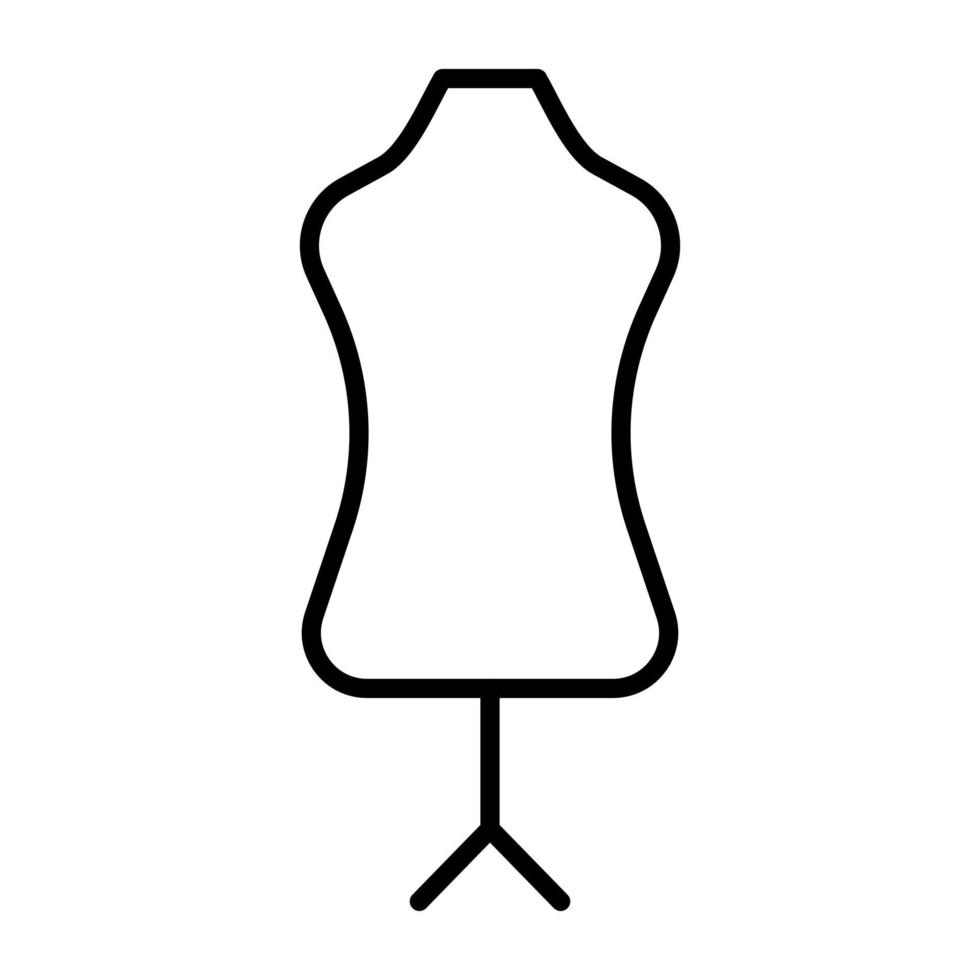 icono de línea de maniquí vector