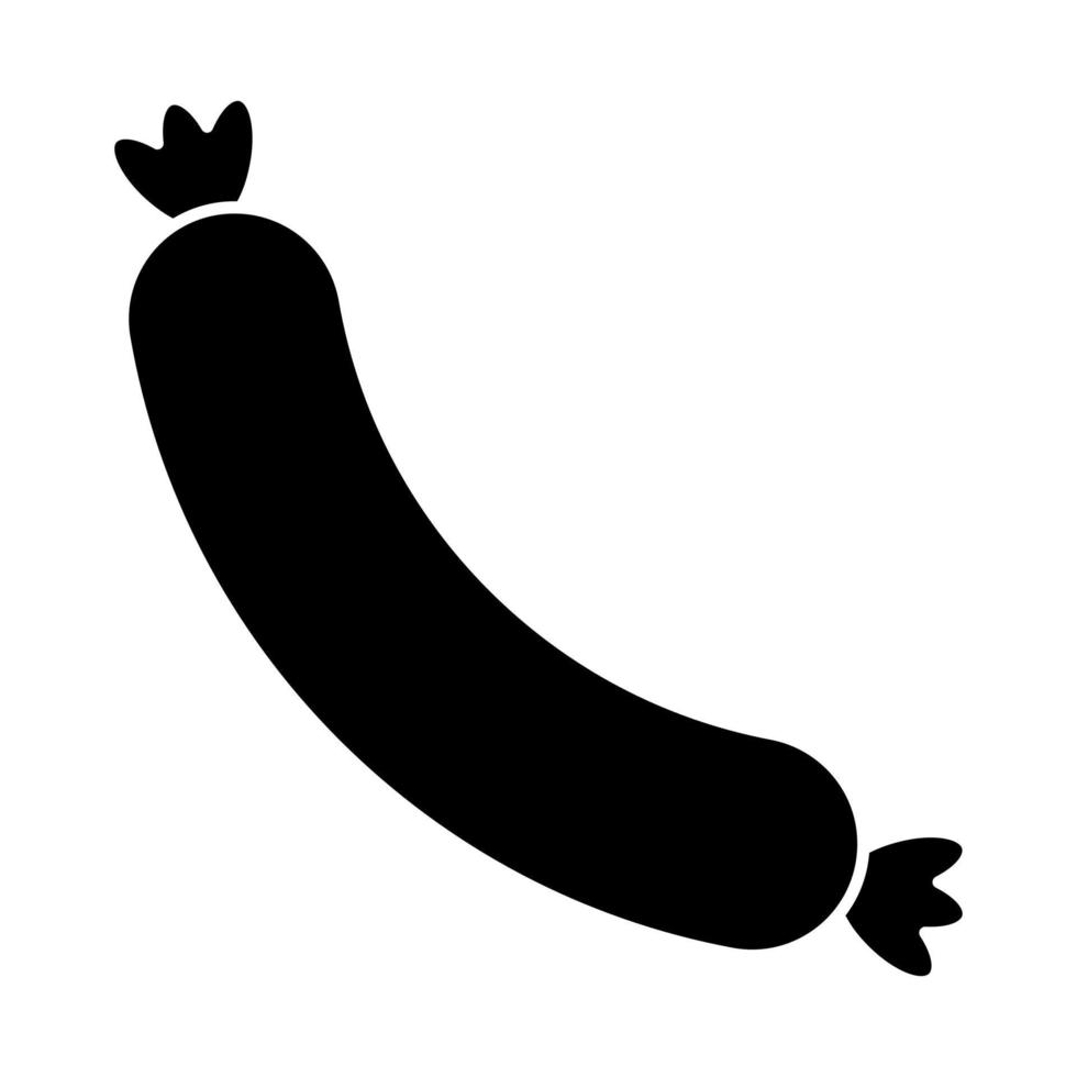 Sausage Glyph Icon vector