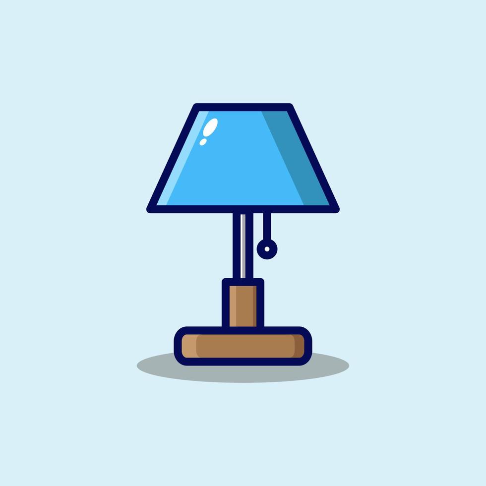 sleep lamp cartoon icon illustration vector