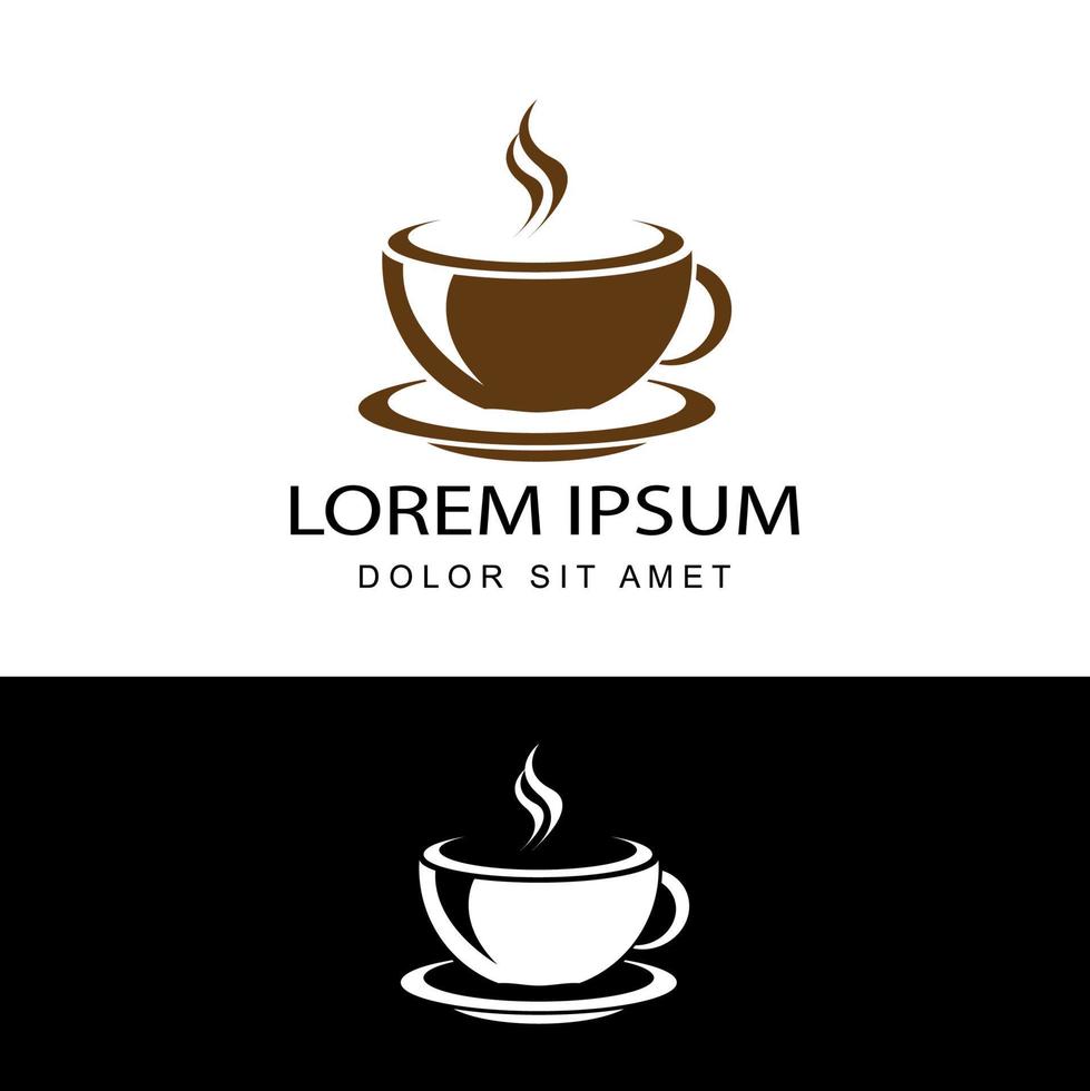 coffee seed logo template design vector