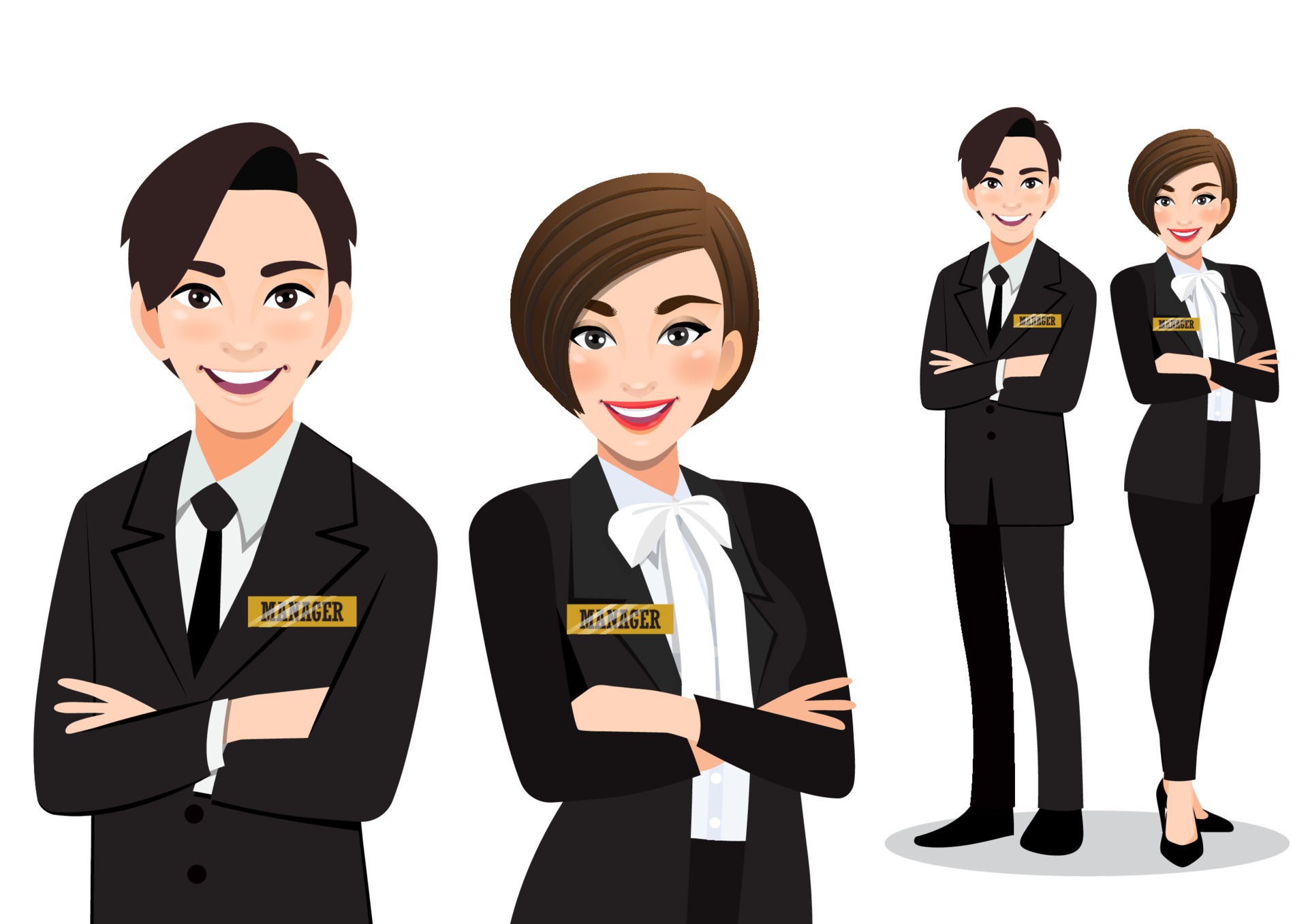 Business Man and Woman standing together. Business Team or Manager Concept Cartoon Character Vector 4604193 Vector Art at Vecteezy Business Man and Woman standing together. Business Team or Manager Concept Cartoon Character Vector 4604193 Vector Art at Vecteezy