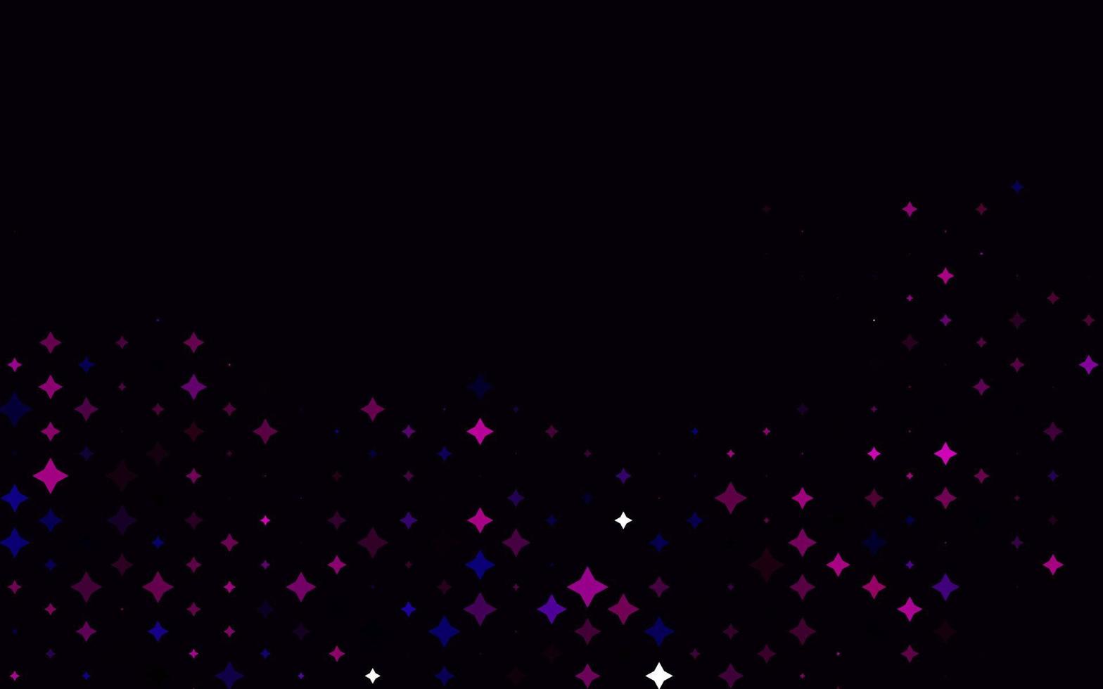textura de vector púrpura claro con hermosas estrellas.