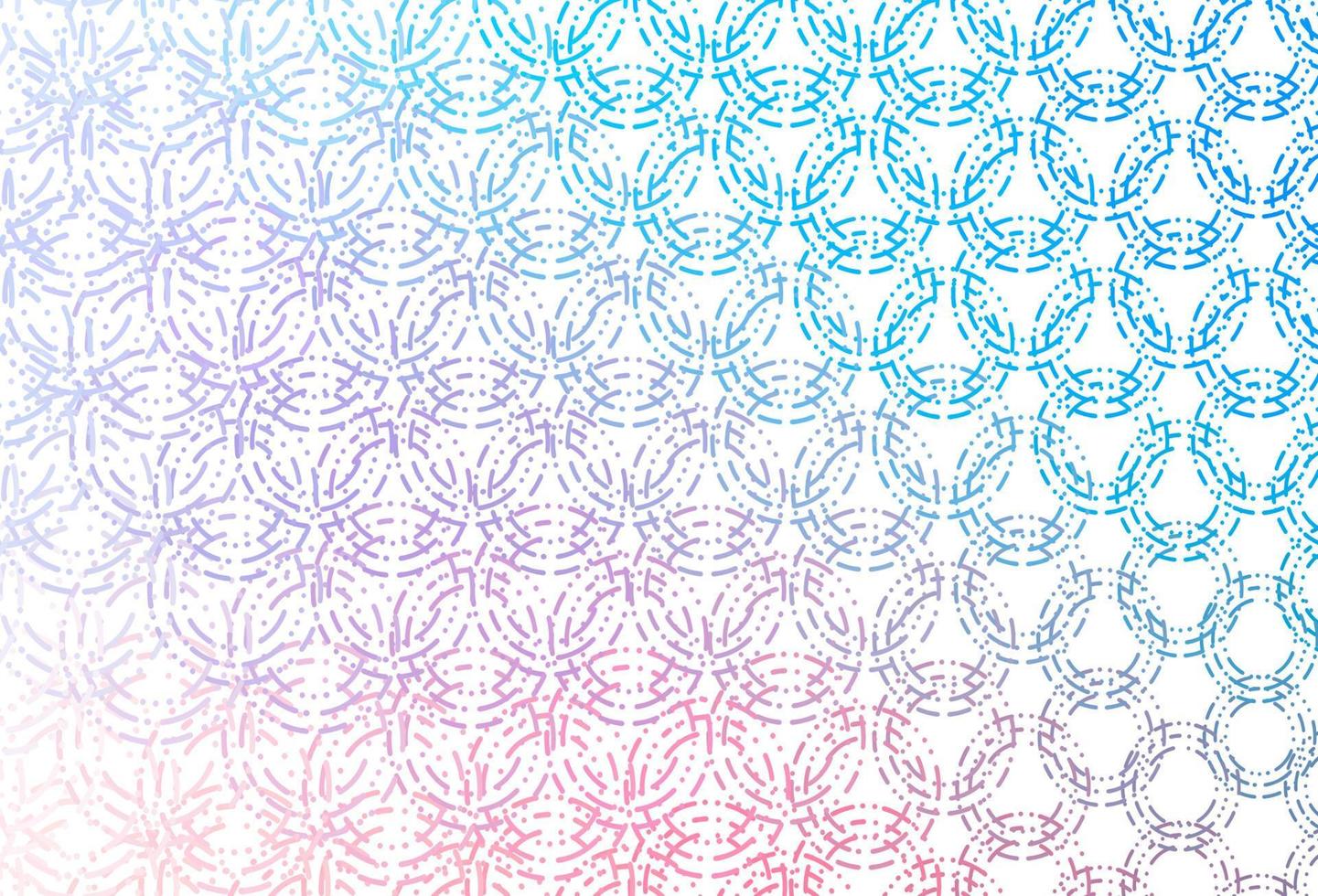Light blue, red vector pattern with spheres.