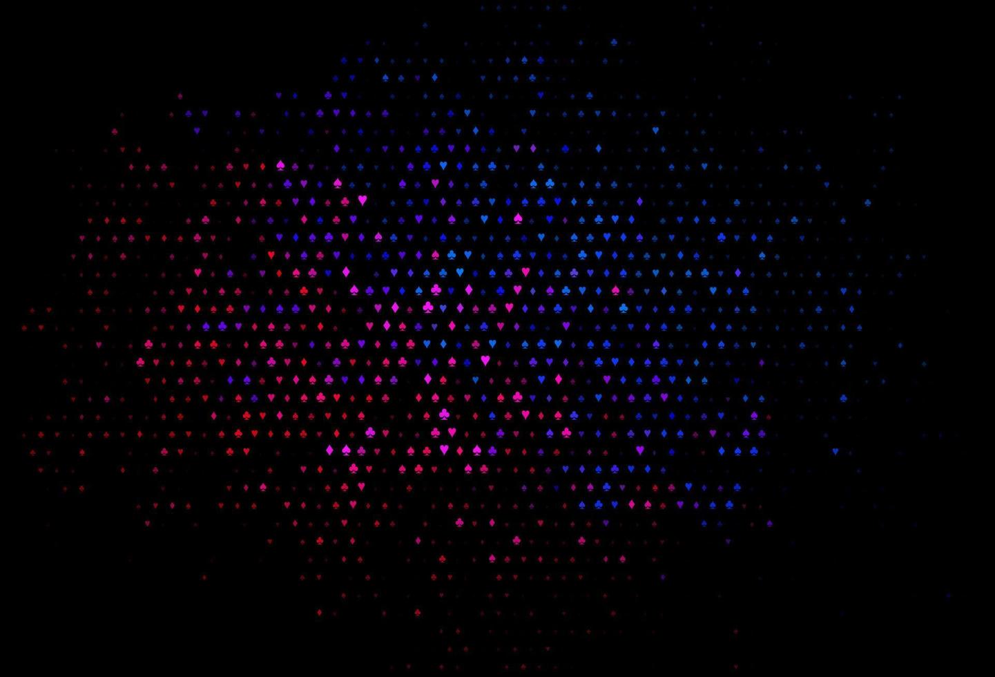 Dark blue, red vector layout with elements of cards.