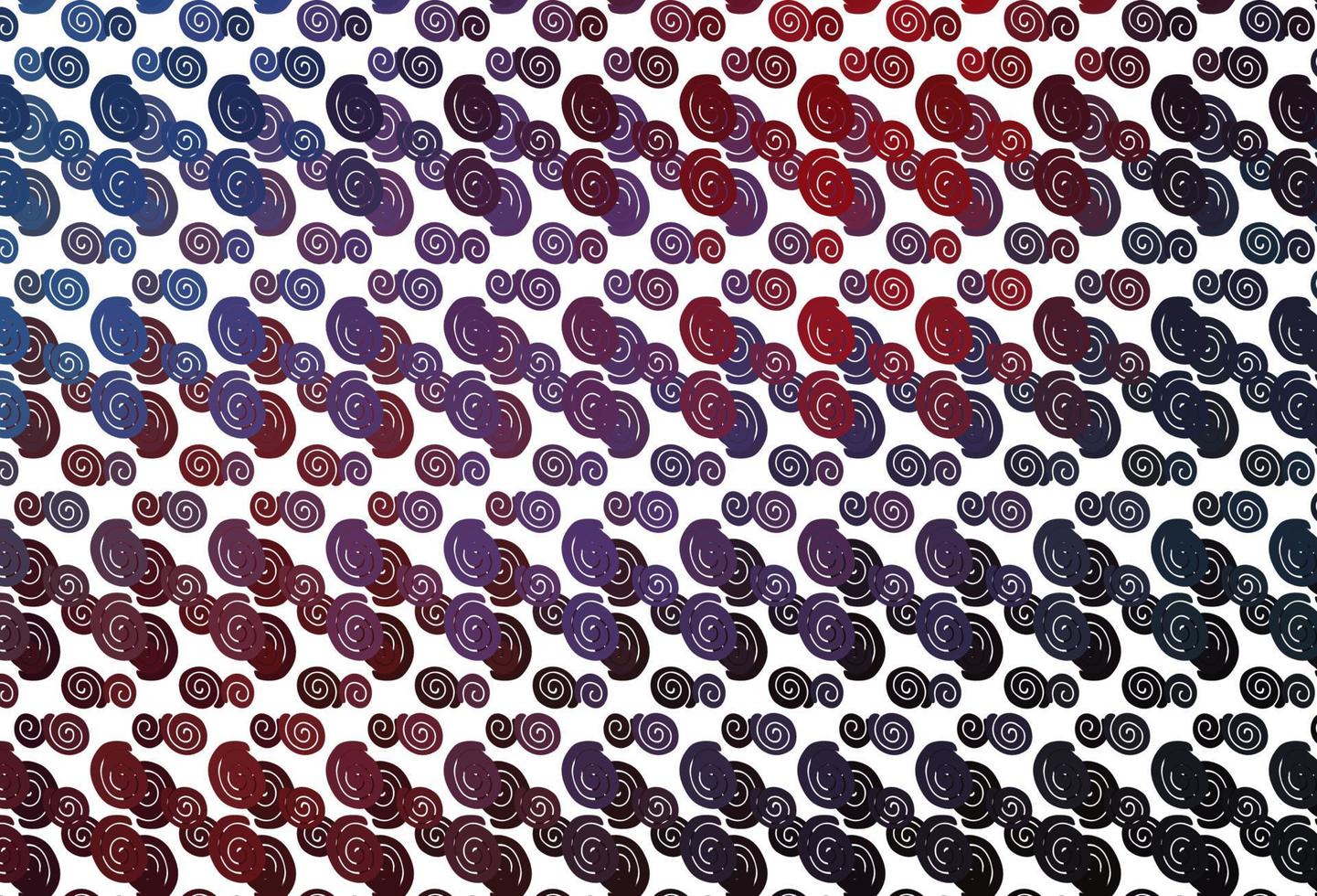 Light Blue, Red vector background with lamp shapes.