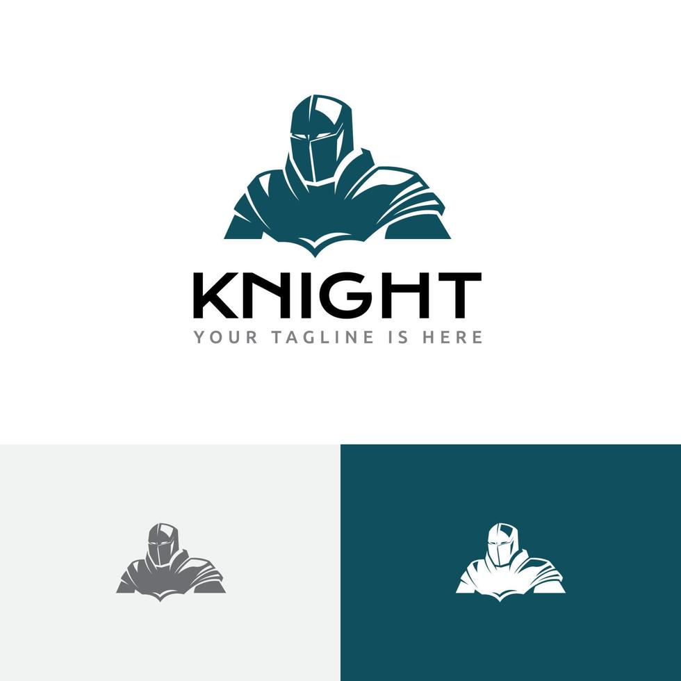 Knight Spartan Soldier Warrior Armour War Mascot Logo vector