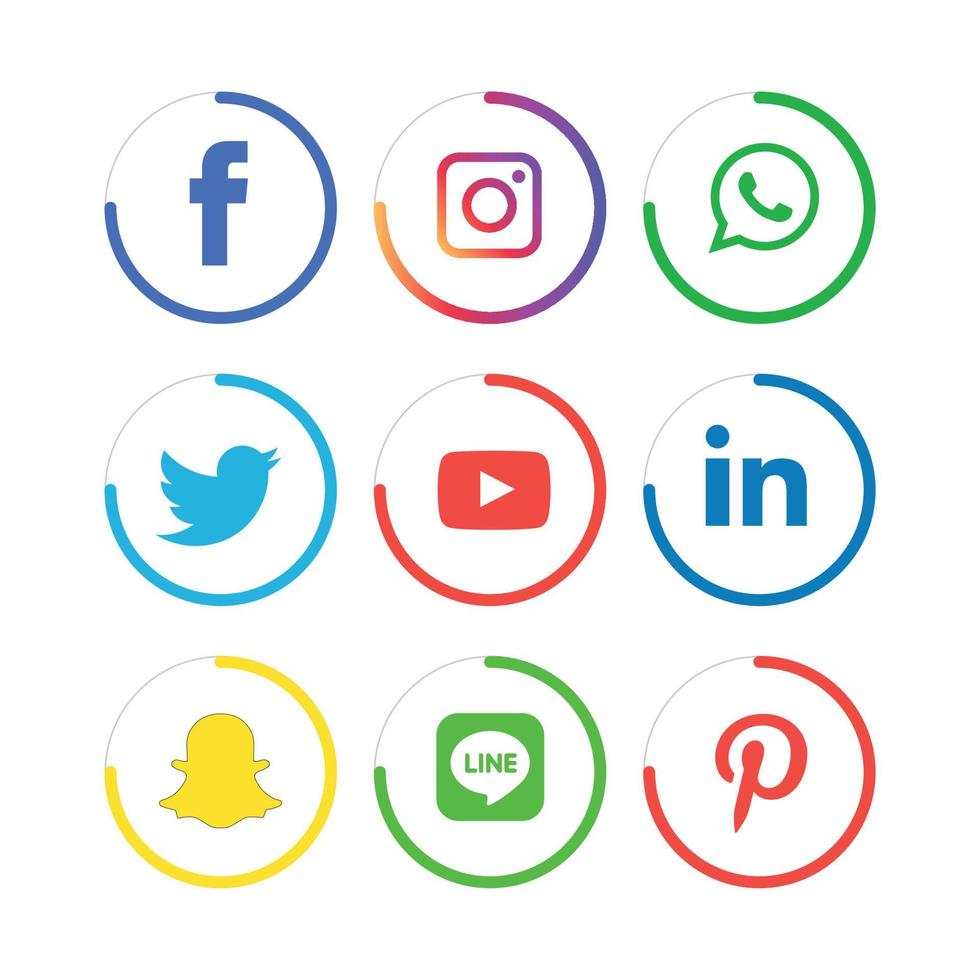 Social Media flat icons technology, network. background  group smiley face sale. Share, Like, Vector illustration Twitter, YouTube, WhatsApp, Snapchat, Facebook, instagram, tiktok, tok