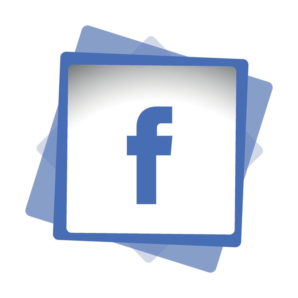 facebook metaicons logo icono tecnología, red. fondo, compartir, me gusta, ilustración vectorial vector