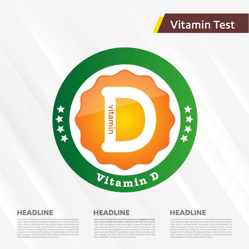 Vitamin D icon Drop collection set, cholecalciferol. golden drop Vitamin complex drop. Medical for heath Vector illustration