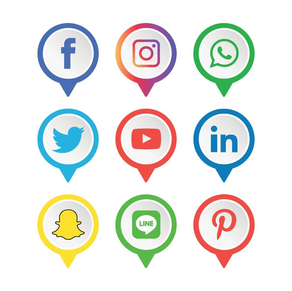 Social Media flat icons technology, network. background  group smiley face sale. Share, Like, Vector illustration Twitter, YouTube, WhatsApp, Snapchat, Facebook, instagram, tiktok, tok