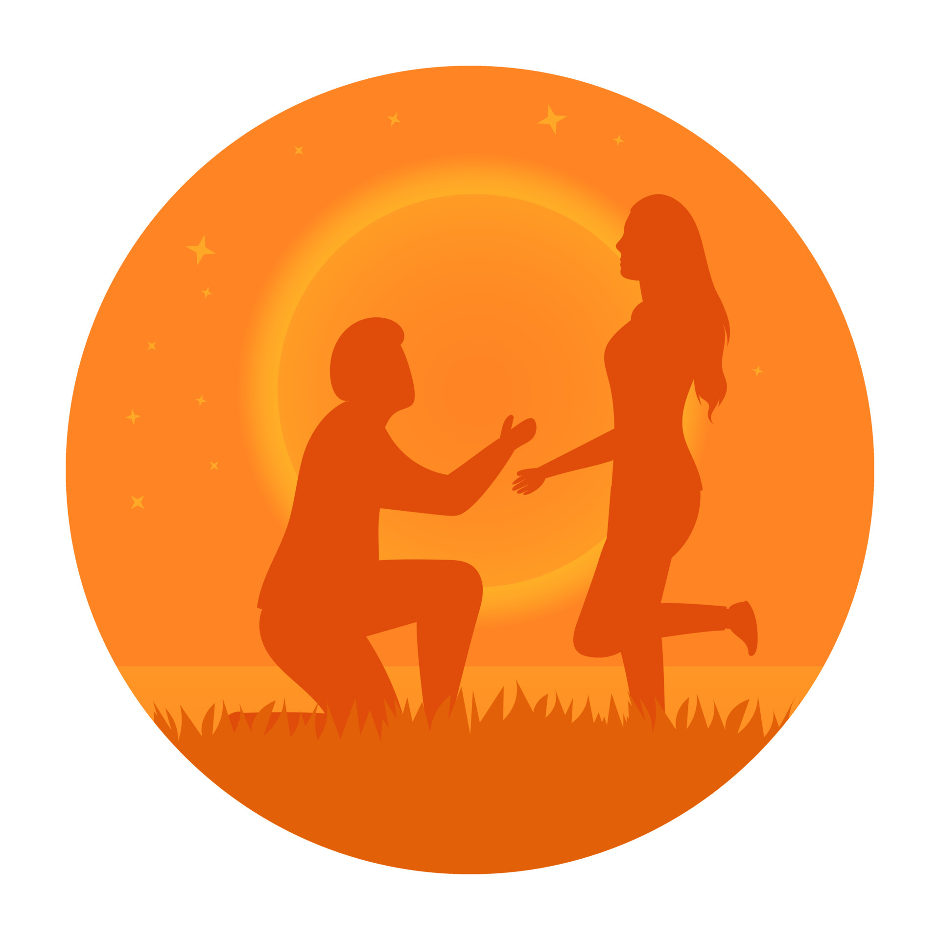 Wedding Proposal Concepts 4605585 Vector Art at Vecteezy
