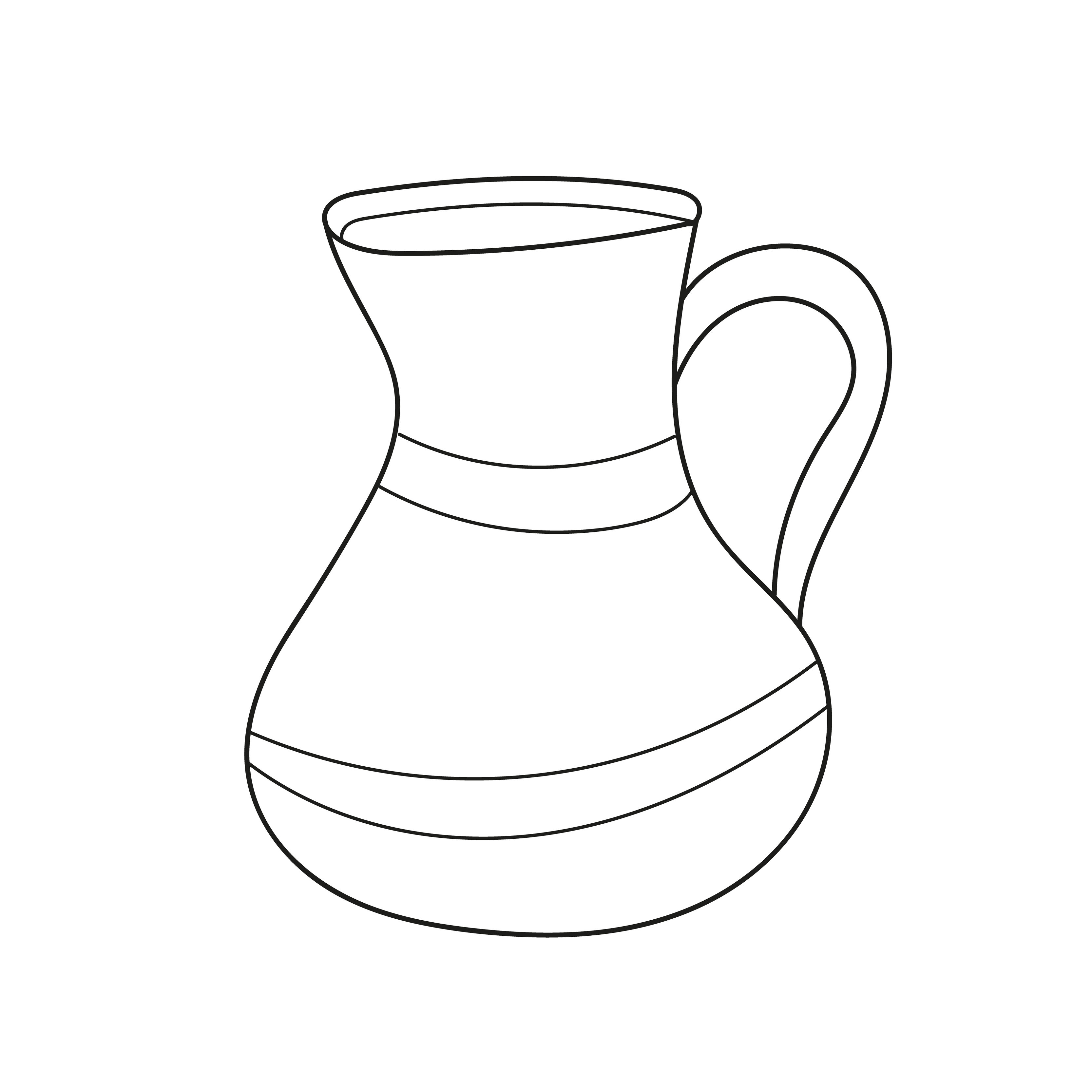 Jug Coloring Page