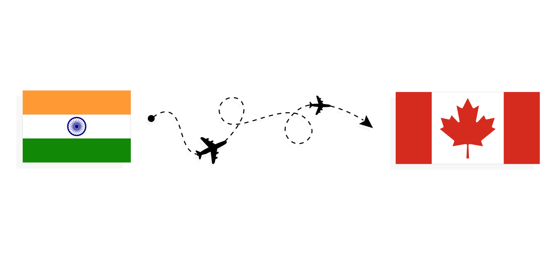 india to canada air travel time