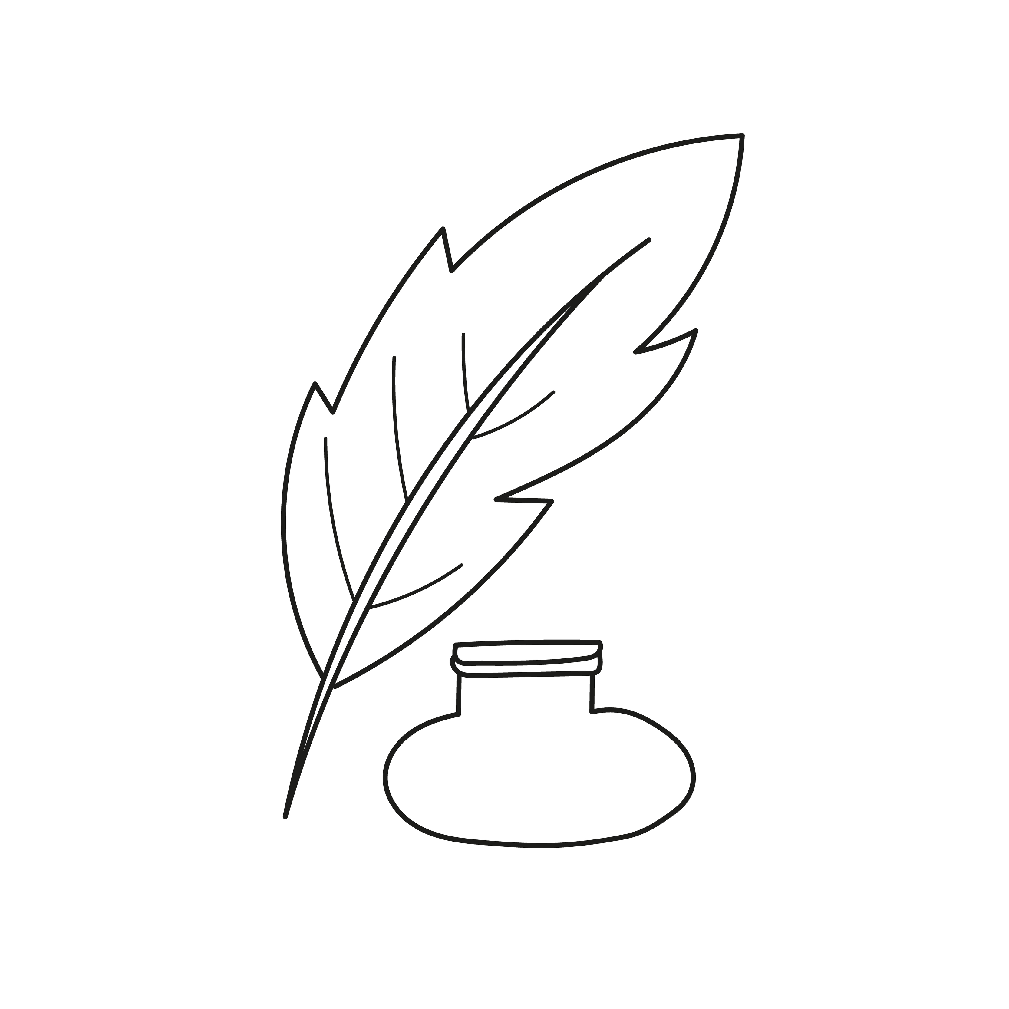 quill coloring pages