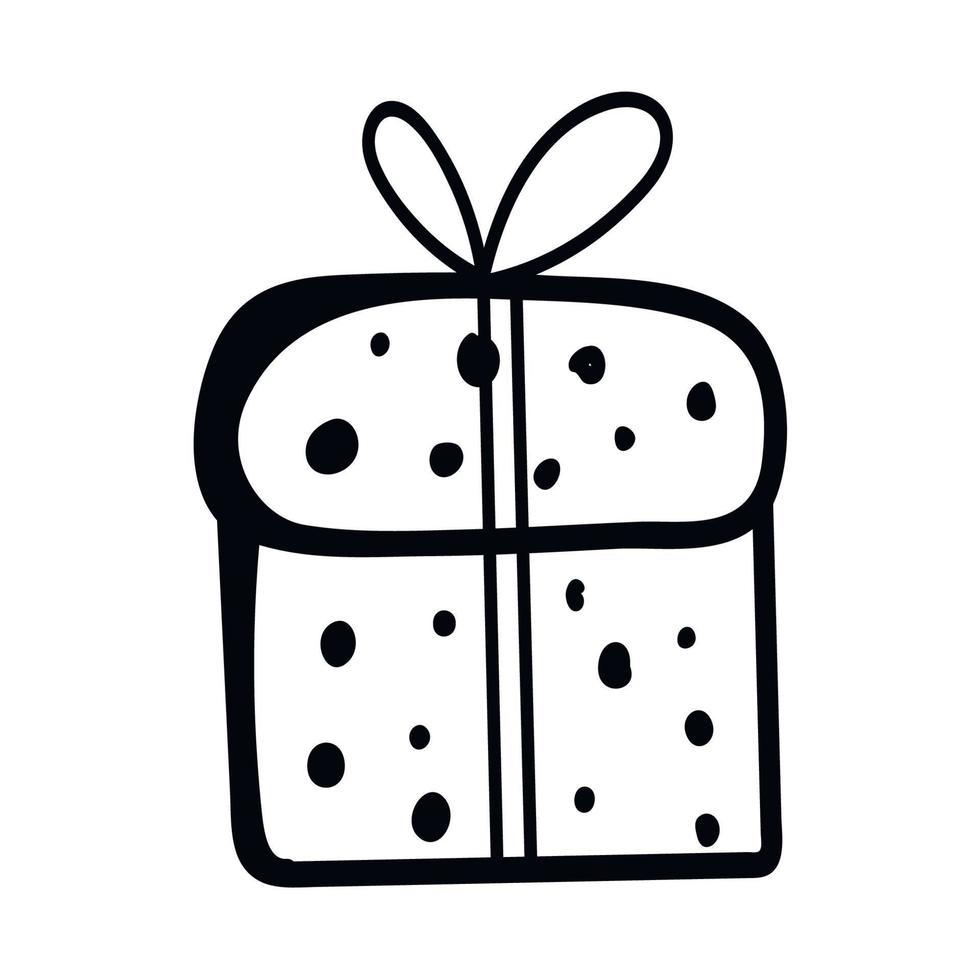 gift boxes Hand drawn doodle vector