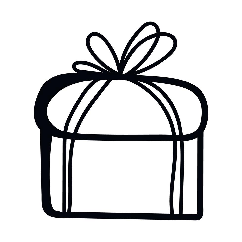 gift boxes Hand drawn doodle vector