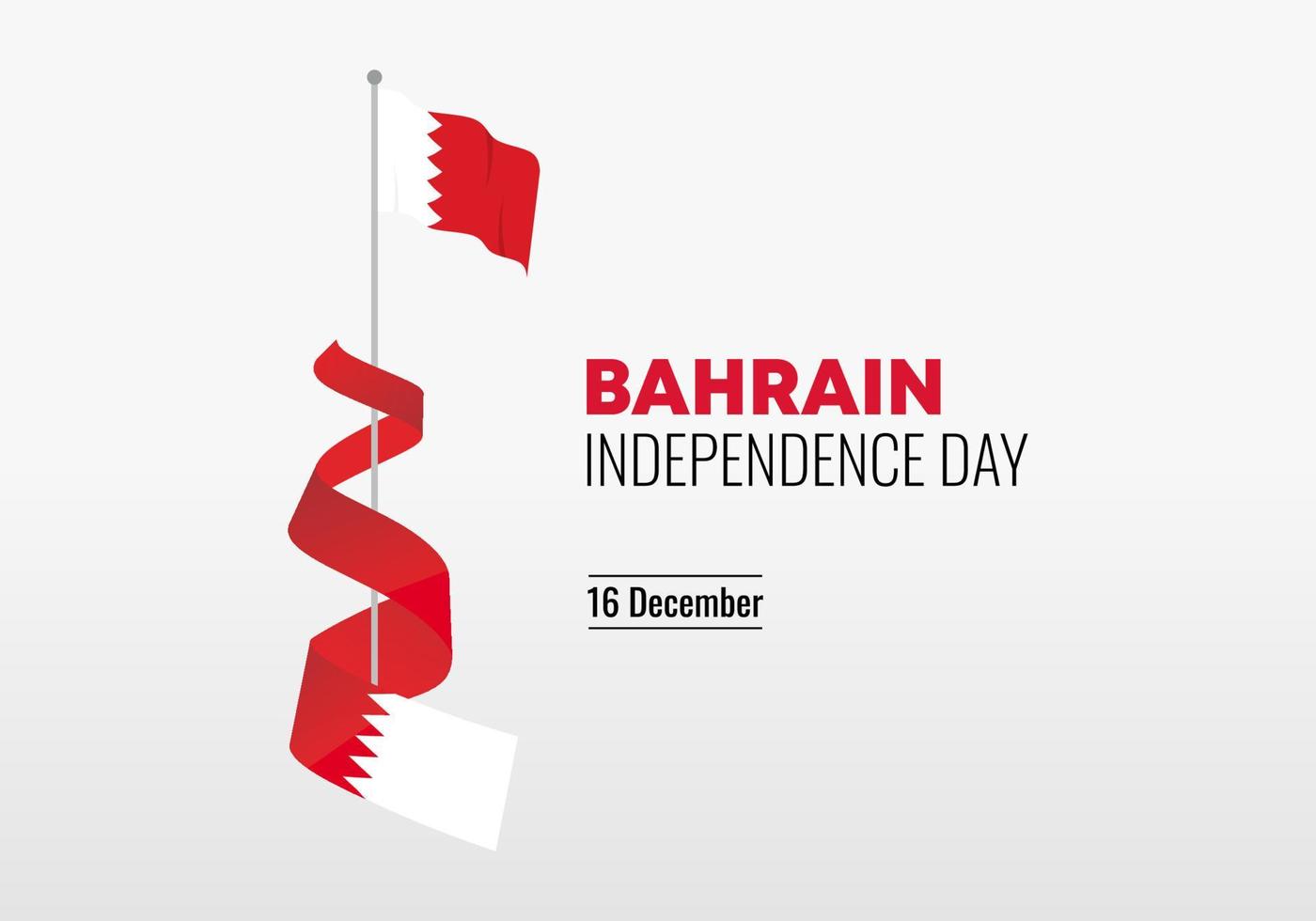 bahrain independence day background banner poster for celebration on August 15 th. vector