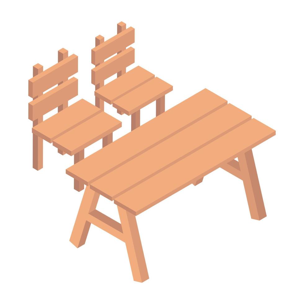 Table Chairs Concepts vector