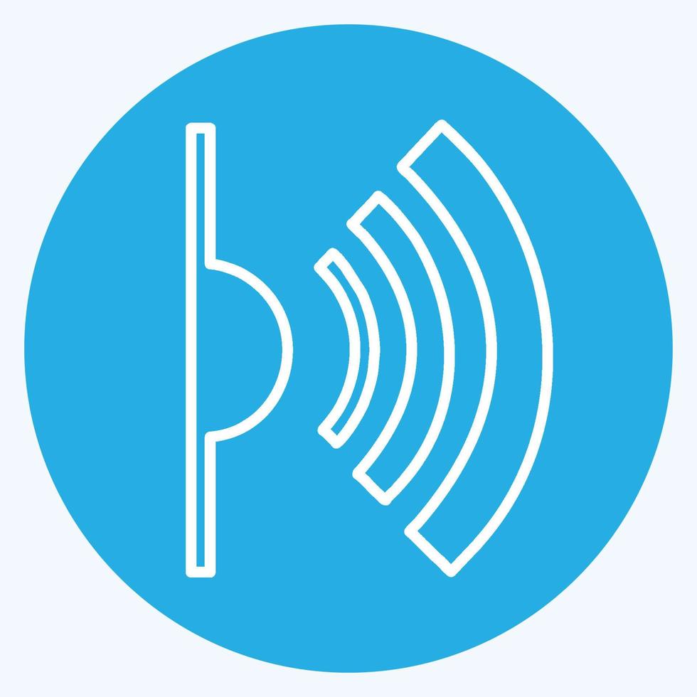Icon Infrared - Blue Eyes Style,Simple illustration,Editable stroke vector