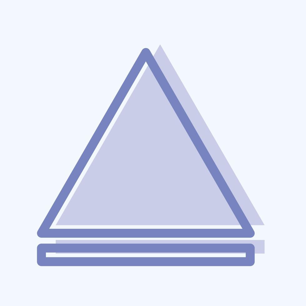 Icon Eject - Two Tone Style - Simple illustration,Editable stroke vector