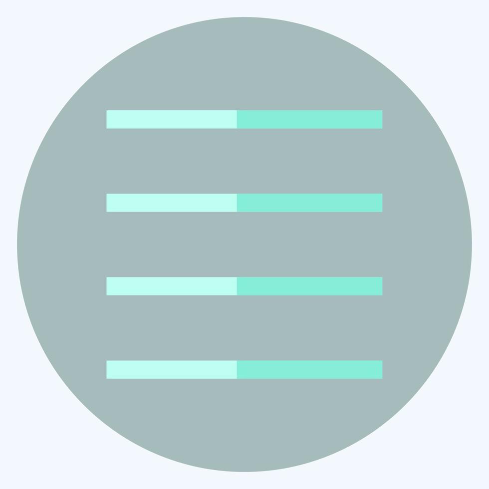 Icon View Headline - Flat Style - Simple illustration,Editable stroke vector