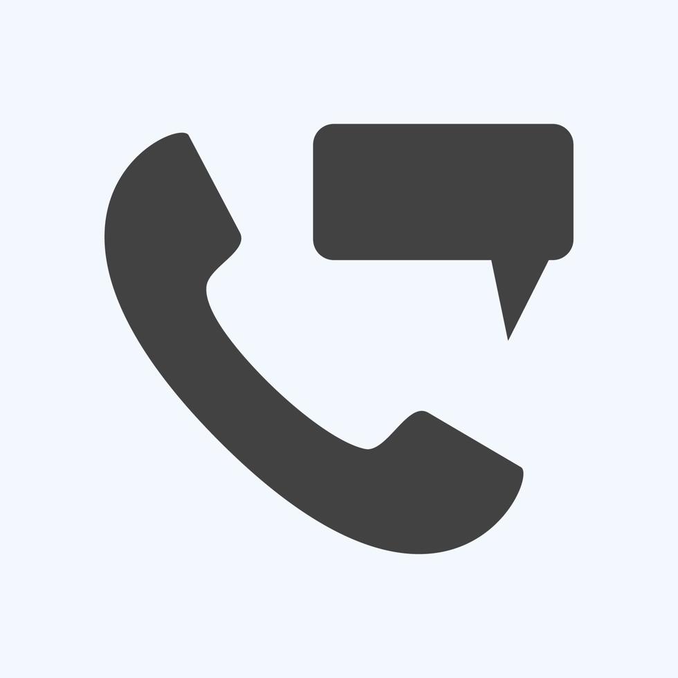Icon Perm Phone Massage - Glyph Style - Simple illustration,Editable stroke vector