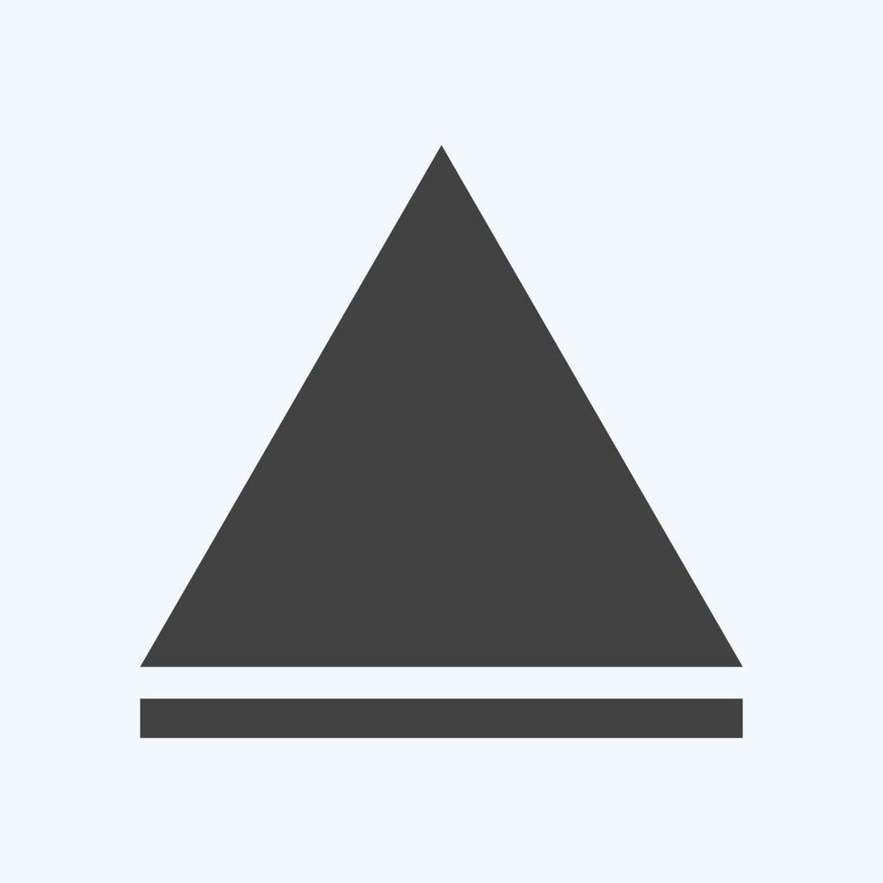 Icon Eject - Glyph Style - Simple illustration,Editable stroke vector