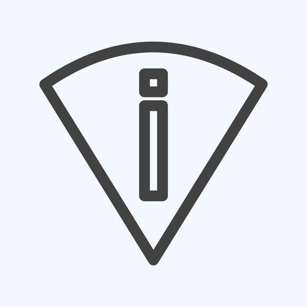 Icon Perm Scan Wifi - Line Style - Simple illustration,Editable stroke vector