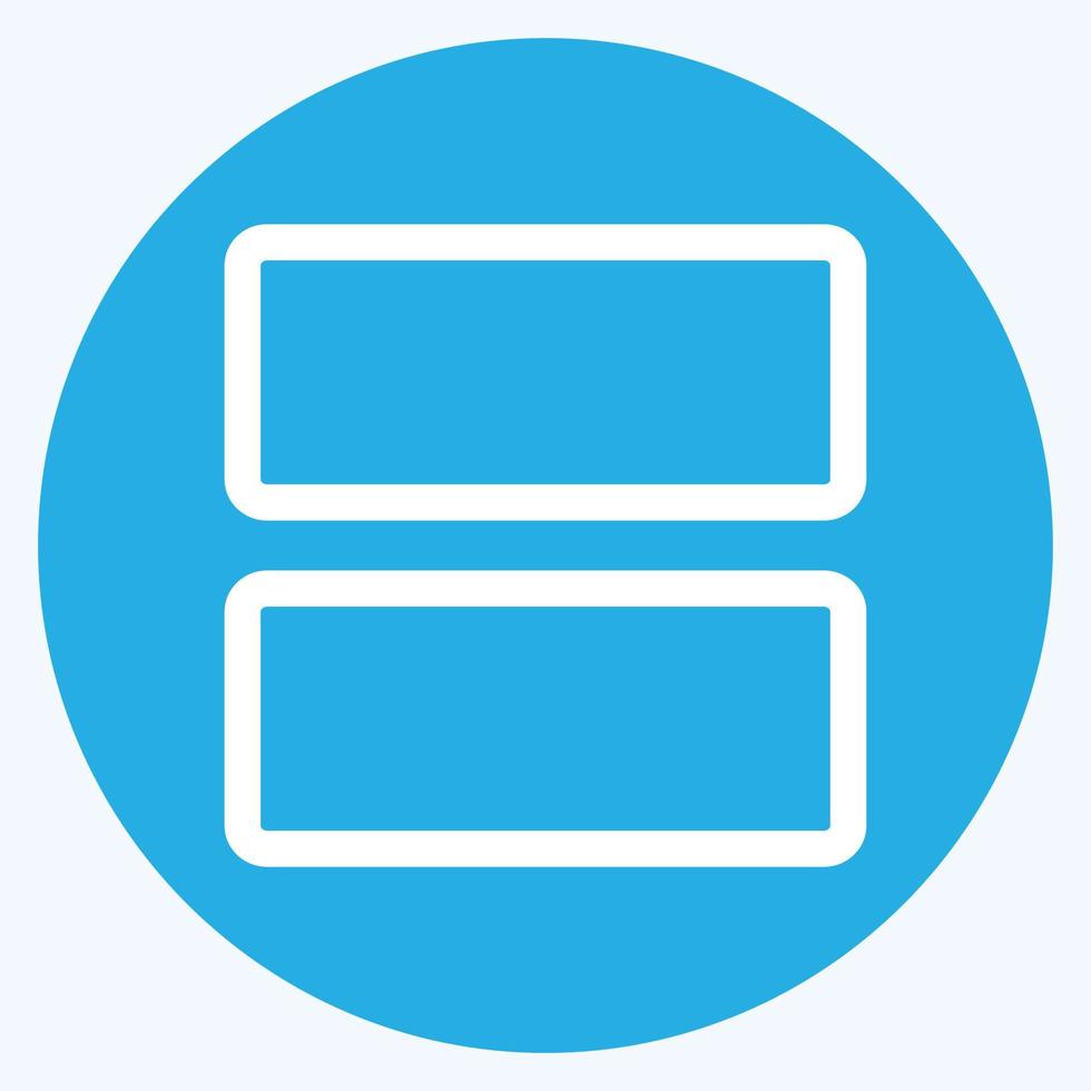 Icon View Array - Blue Eyes Style - Simple illustration,Editable stroke vector