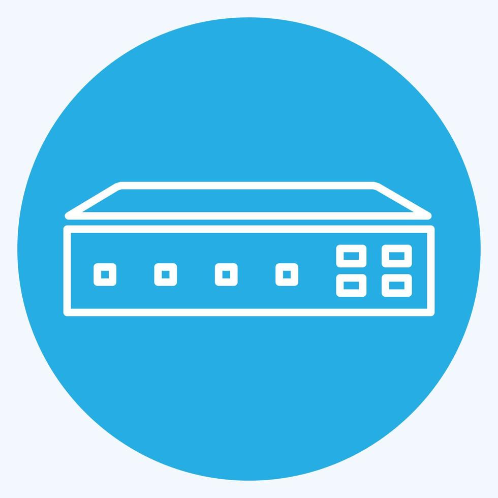 Icon Networking Switch - Blue Eyes Style,Simple illustration,Editable stroke vector
