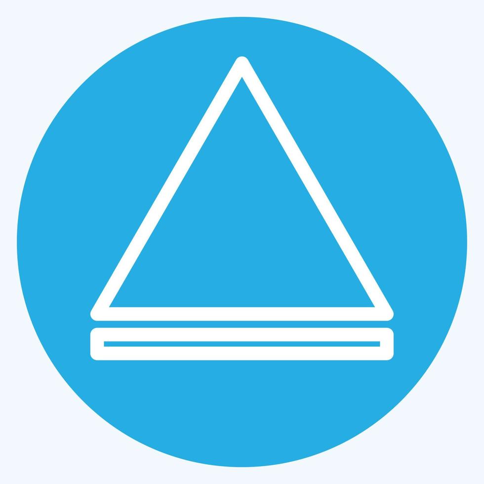 Icon Eject - Blue Eyes Style - Simple illustration,Editable stroke vector