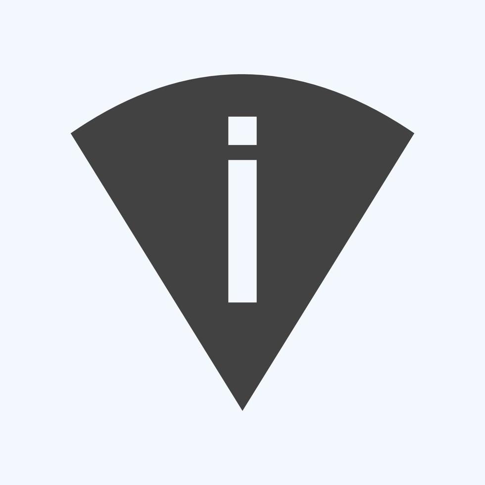Icon Perm Scan Wifi - Glyph Style - Simple illustration,Editable stroke vector