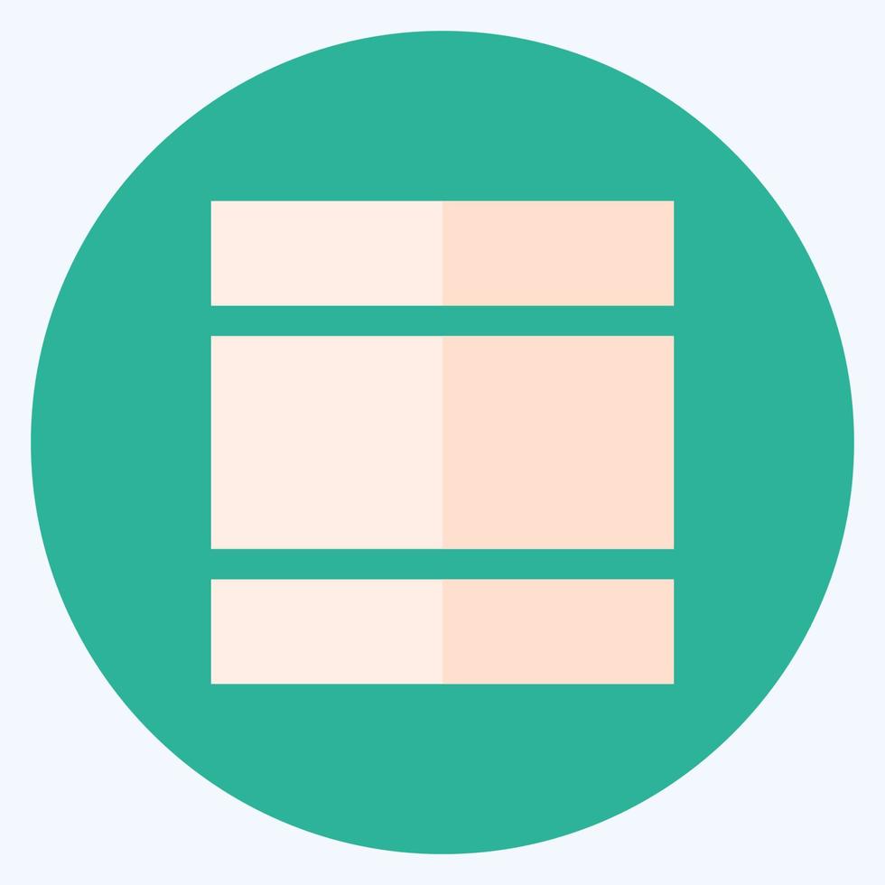 Icon View Day - Flat Style - Simple illustration,Editable stroke vector