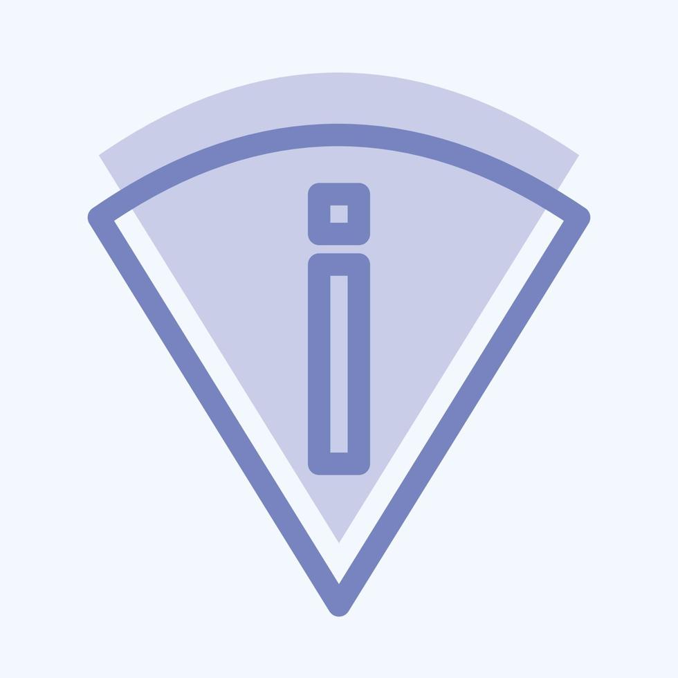 icono de exploración permanente wifi - estilo de dos tonos - ilustración simple, trazo editable vector