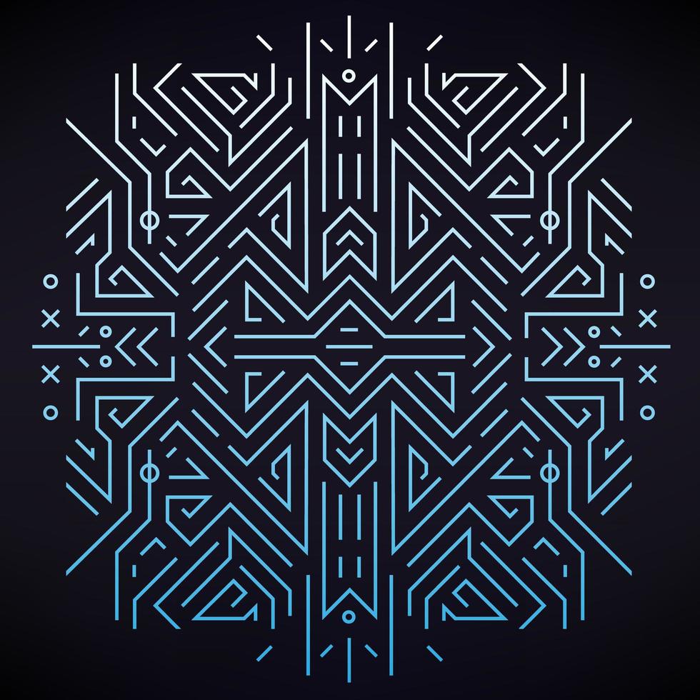 Vector creative concept. Linear geometric pattern, art deco , retro style.