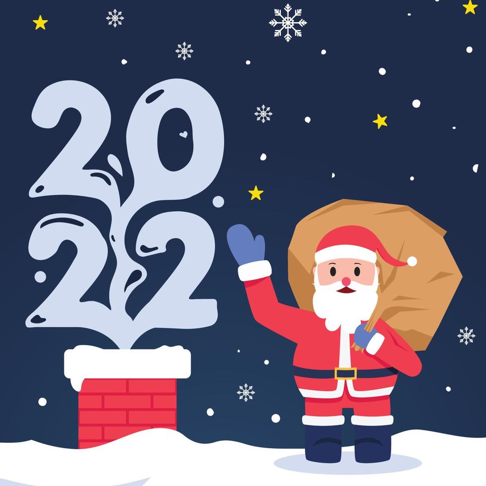 Merry christmas illustration vector